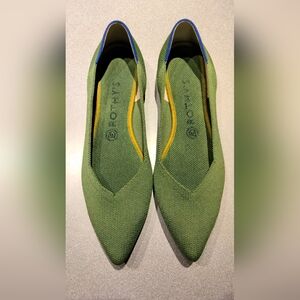 Rothy's Willow Green Pointed Flats (Retired Color)